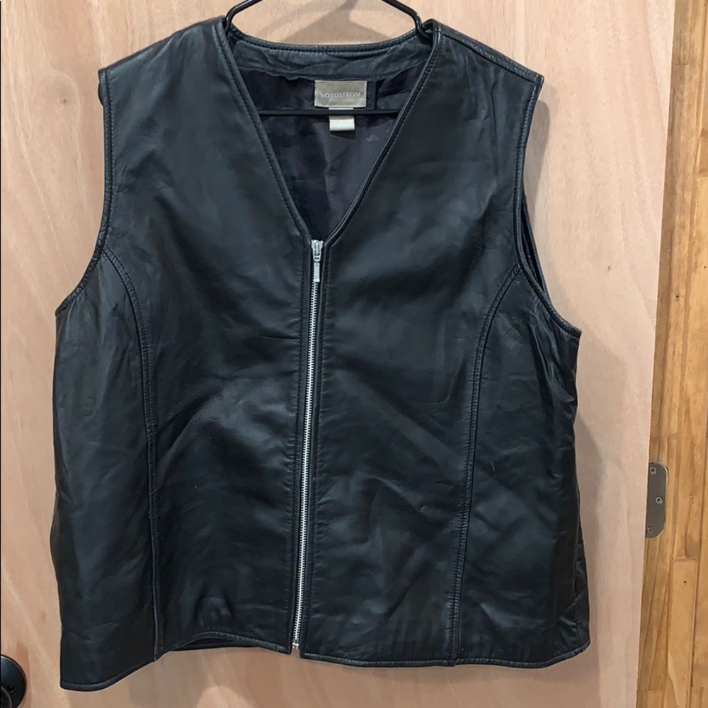Leather vest